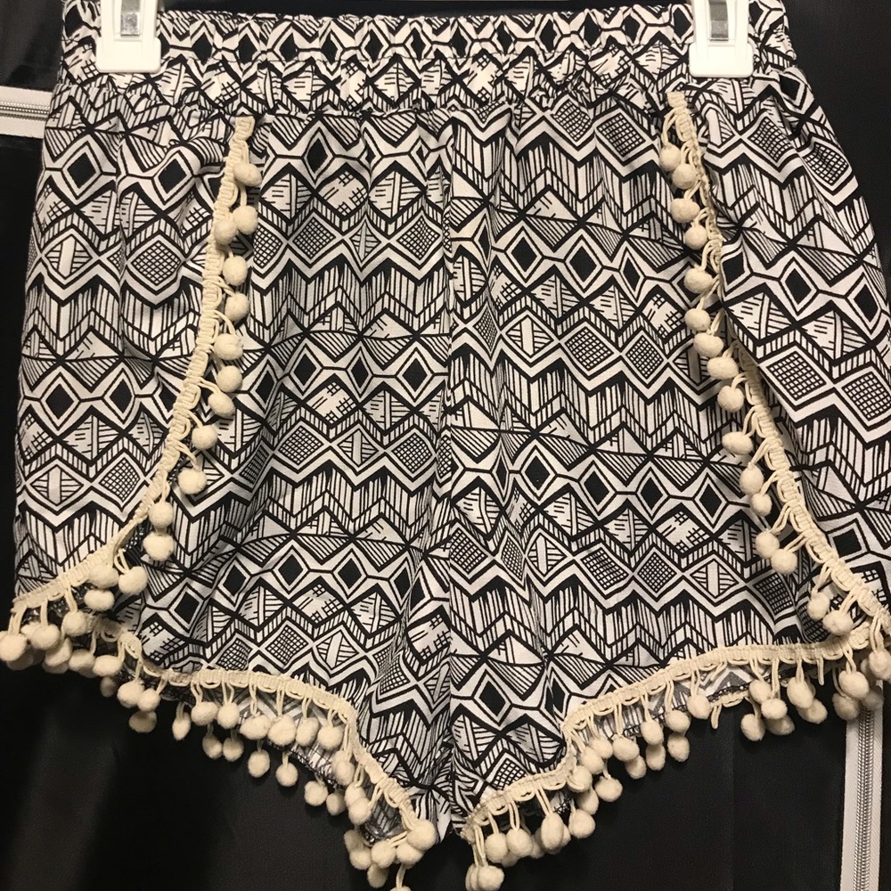 Boho tribal print shorts